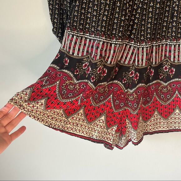 Hollister Black Patterned Long Sleeve Romper Size M - Picture 11 of 13